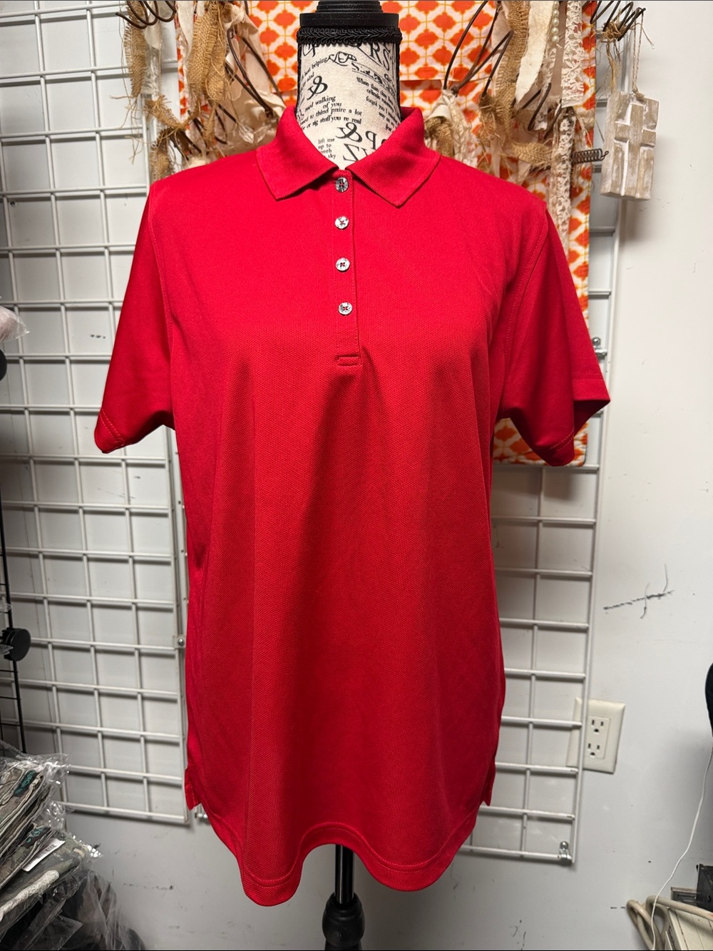 PARAGON Women's Bright Red Polo Shirt